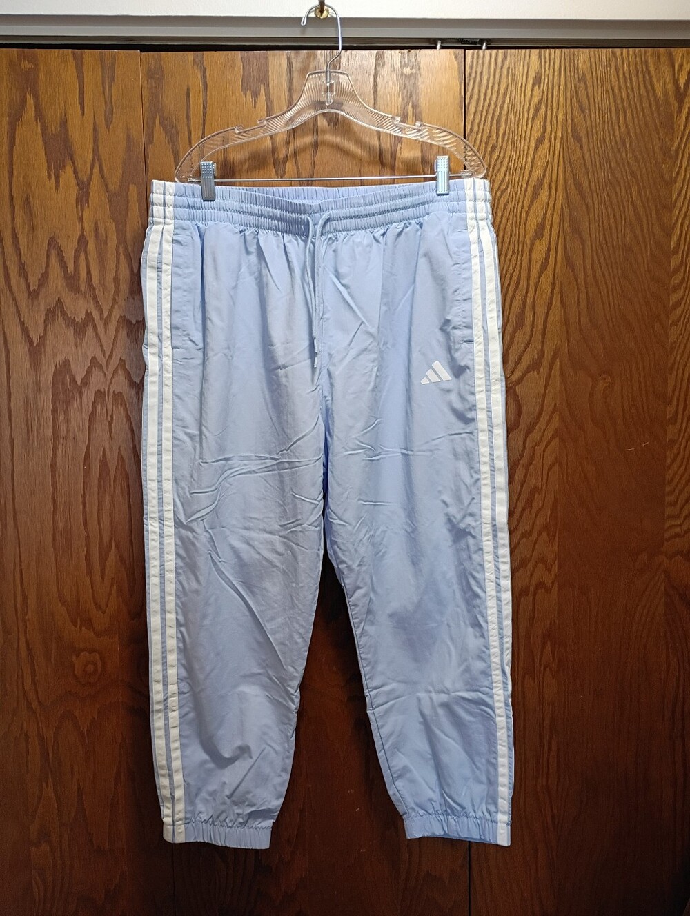 Adidas Light Blue Elastic Waist Shorts - 2XL
